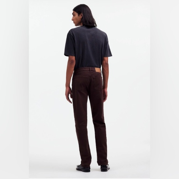 Madewell "The All Day 1991 Straight Pant" Dark Carob - Picture 4 of 7